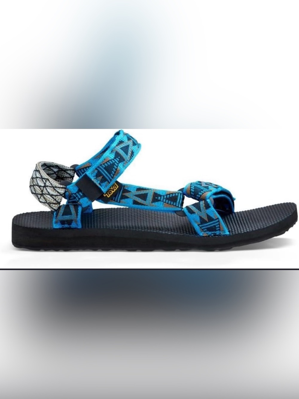 Teva Original Universal Sandals Men’s Size 10 Blue Black Beach Water Shoes Hike